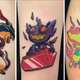 People with tattoos show off their pieces inspired by Pokémon.